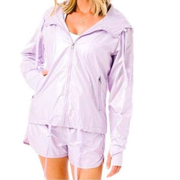ZYIA Lilac Shine Bomber Jacket - Picture 3 of 6